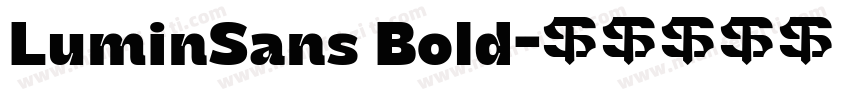 LuminSans Bold字体转换